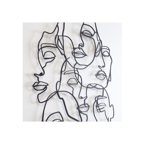 Wallxpert zidna dekoracija Faces Line Art APT743 M Slike