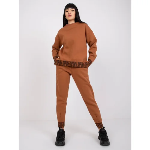 Fashion Hunters Light brown Oslo tracksuit set