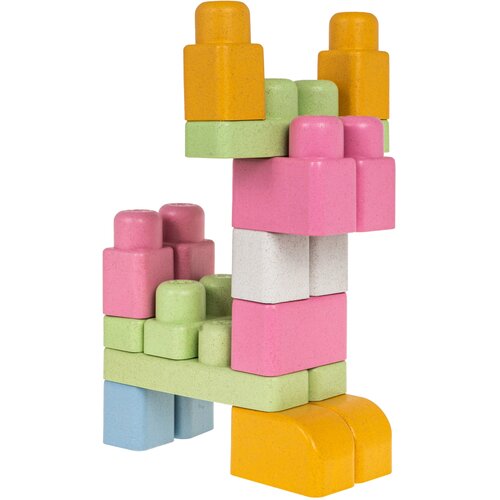  Kocke za sestavljanje za dojenčke v pastelnih barvah - 43 elementov Slike