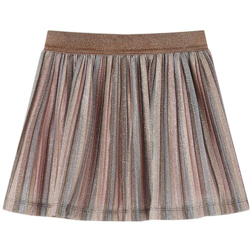  Dječja plisirana suknja sa &scaron;ljokicama smeđe-ružičasta 104 Cene