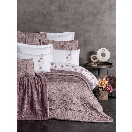 Aberto Design set posteljine Theresa, Roze-beli Slike