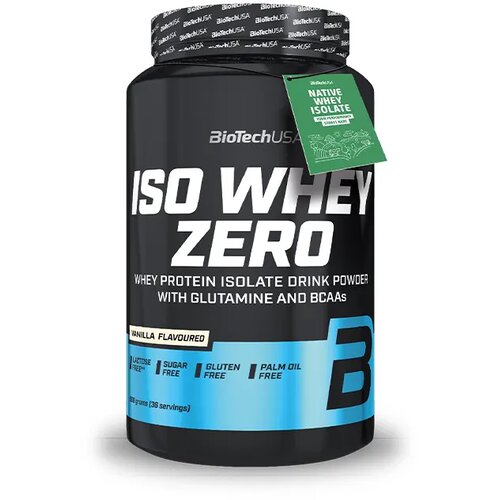 BioTech USA Protein Iso Whey Zero, Vanila, 908g Slike