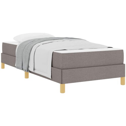 vidaXL Postelja z vzmetnico z vzmetnico Taupe 90 x 190 cm blago, (5000126949) Cene