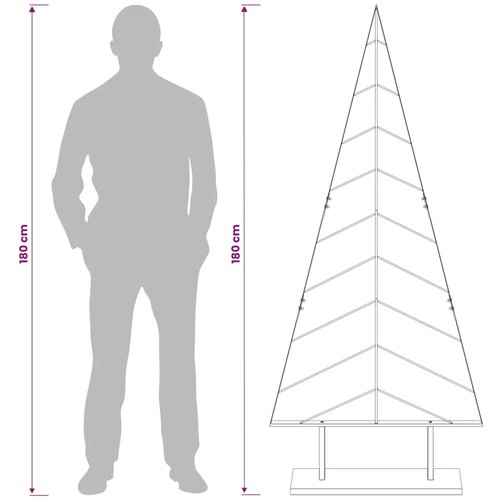 Metalno božićno drvce sa stalkom KUOPIO 180 cm Čelik Zlatno - Zlatno 180 cm Slike