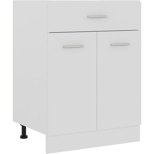 VidaXL Spodnja omarica s predalom bela 60x46x81,5 cm, (20621204) Slike