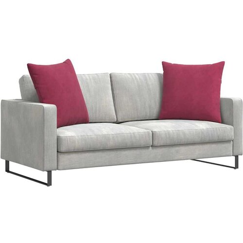VidaXL jastučići za sofu 2 pcs vinska crvena 80 x 80 cm Slike