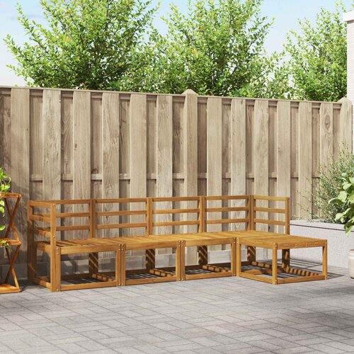  Set vanjskih sofa 5 pcs Prirodna Čvrsto drvo akacije Cene