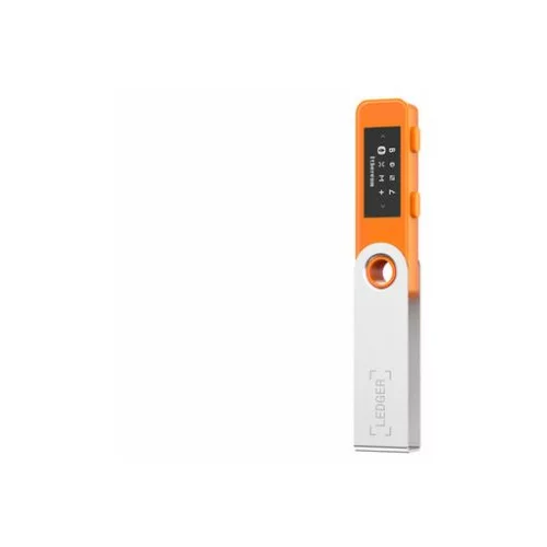 Ledger Nano S Plus, denarnica za Bitcoin in druge kriptovalute, USB-C, oranžna