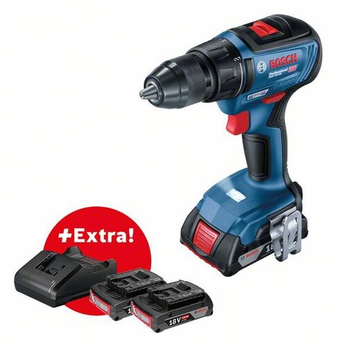 Bosch Akumulatorski vrtalnik vijačnik GSR 18V-50 + 3X 2,0 AH + GAL 18V-20 + KOVčEK Slike
