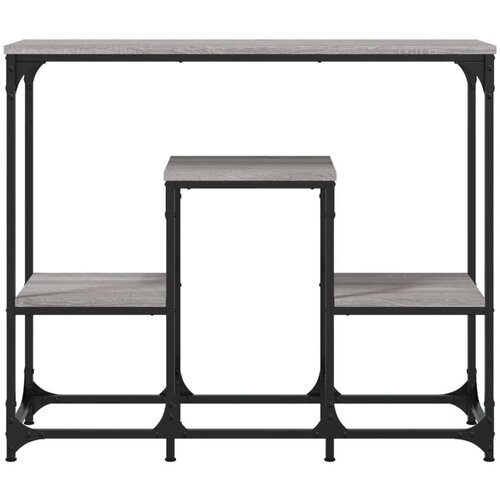  Konzolni stol siva boja hrasta 89 5x28x76 cm konstruirano drvo Slike