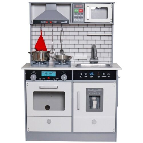 GINGER Home dječja drvena kuhinja sa zvukom, svjetlom, bijela W10C493J Cijene