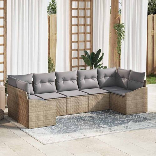  Set sofe 7 kom. poliratan 289 x 123,5 x 85 cm Slike