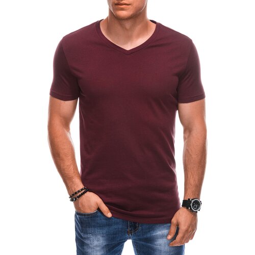 Edoti Men&amp;#039;s basic V-neck t-shirt EM-TSBS-0101 Slike