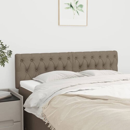 VidaXL Uzglavlja 2 kom smeđesivi 72x7x78/88 cm od tkanine Slike