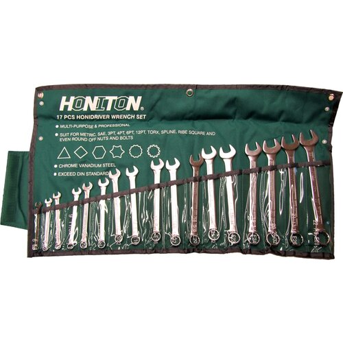 HONITON Flat-Oxted Wrenches Liste 17 elementov 6-22 mm, (21409042) Slike