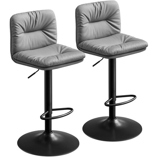 Songmics Set barskih stolov 47x41x89-110 cm siva, (5000302468) Cene