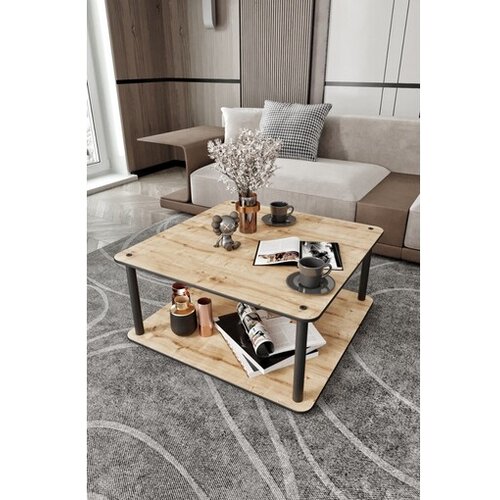 Hanah home Sto za dnevnu sobu Masivo Square, Hrast Slike