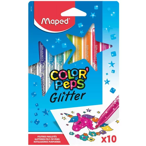 Maped Flomastri Color&apos;peps Glitter, 10 kosov