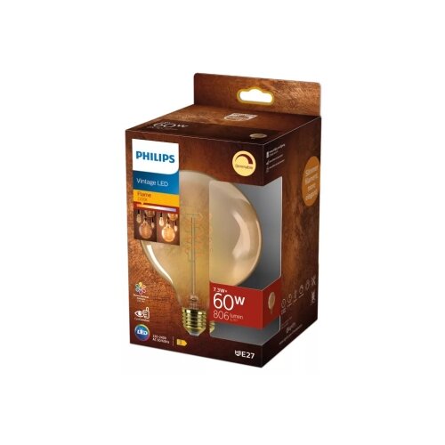 Philips led prigu&amp;scaron;iva sijalica vintage G125 E27/7,3W/230V 2200K Slike