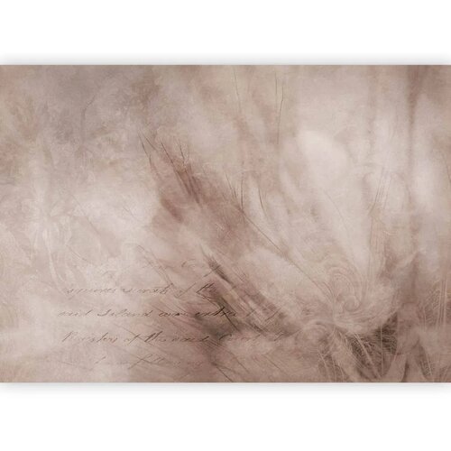  Foto tapeta - Abstract scandi boho - delicate composition with lettering and flowers 500x350 Premium Slike