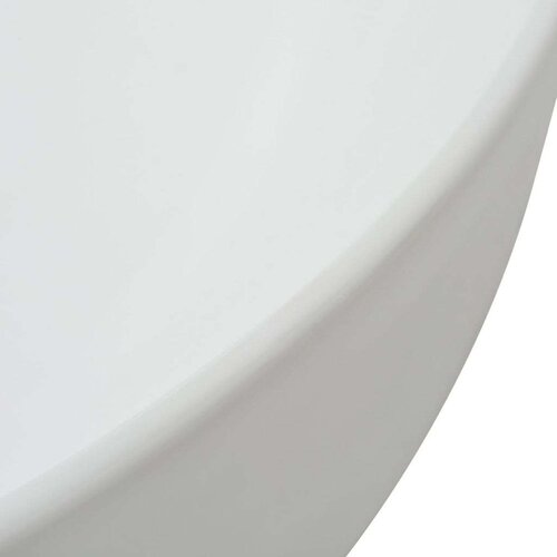 VidaXL Umivalnik Trikoten Bela Keramika 50,5x41x12 cm Slike