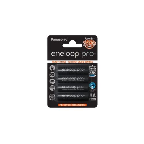 Panasonic punjive baterije eneloop pro AA/4B 4 kom. (BK-3HCDE/4BE) Slike