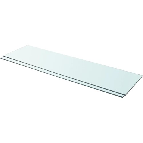 VidaXL Police 2 kosa steklo prosojno 110x30 cm Slike