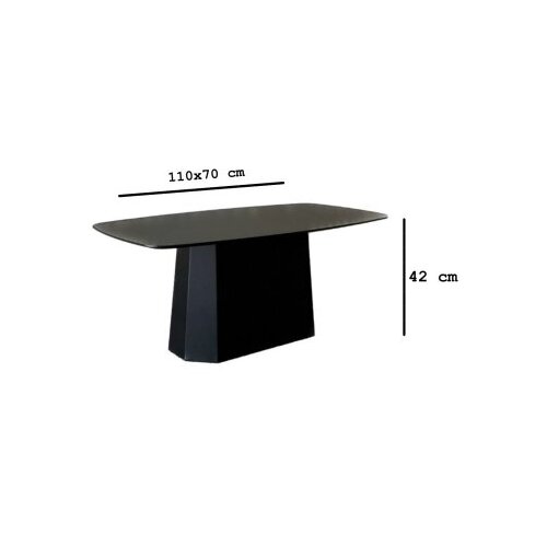 Hanah home Club sto Lilyum Veliki, 100x42x54 cm, Crni Slike