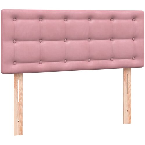 Box Spring krevet s madracem ružičasti 120x220 cm samt Slike