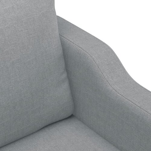  3-dijelni set sofa s jastucima svjetlosivi od tkanine Slike