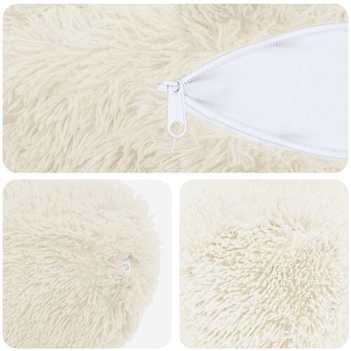  Presvlaka za jastuk 2 pcs HEERLEN Bijela &amp;Oslash; 15 x 40 cm PV flis Slike