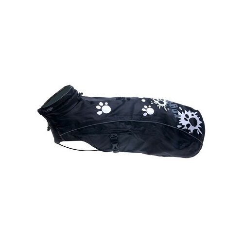 Rogz paint paw zimsko odelo za pse, crno sa &amp;scaron;apama, 28cm Slike