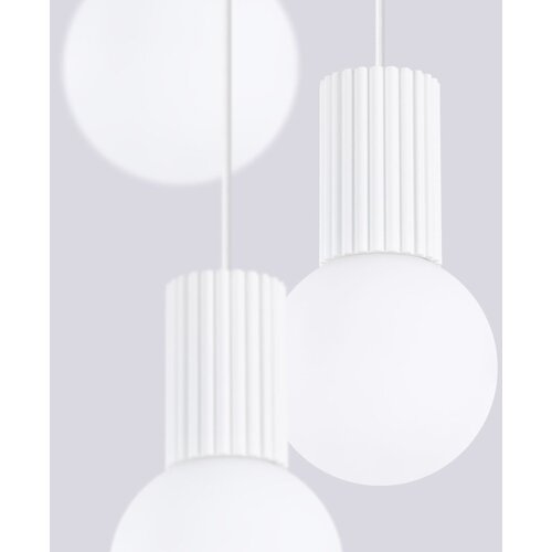 Sollux SL.1710 - visilica na sajli halo 3xG9/8W/230V &amp;oslash; 25 cm bela Slike