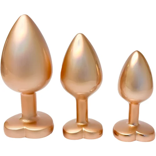 DREAMTOYS Gleaming Love Plug Set Matte Gold