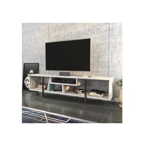 HANNAH HOME TV komoda Asal 150 Crno-Bijela Slike