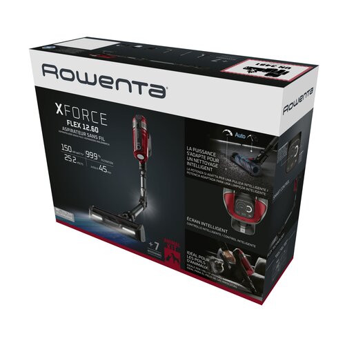 Rowenta Brezžični palični sesalnik RH98A8WO X-Force Flex 12.60 Animal Care, 3 v 1, 150 AW, 4,8 V, črno/rdeč Cene