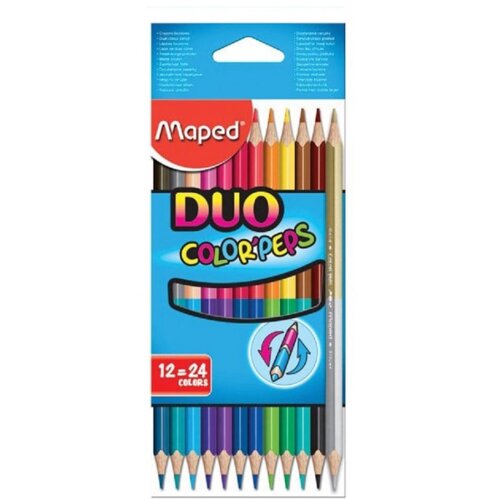 Maped Drvene bojice duo color peps 24kom Cene