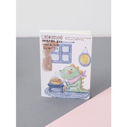 Fashion Hunters White-blue children&amp;#039;s workbook with print Slike