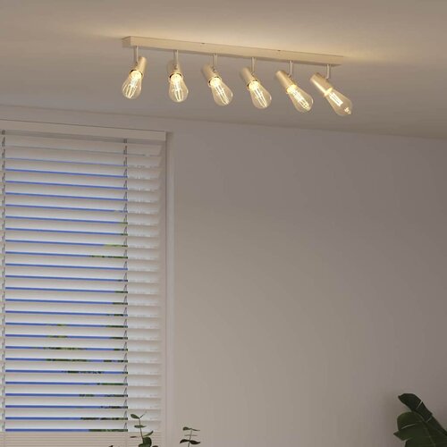  Stropni reflektor s reflektorima Nikla 73 x 6,5 x 11,5 cm Metal Slike