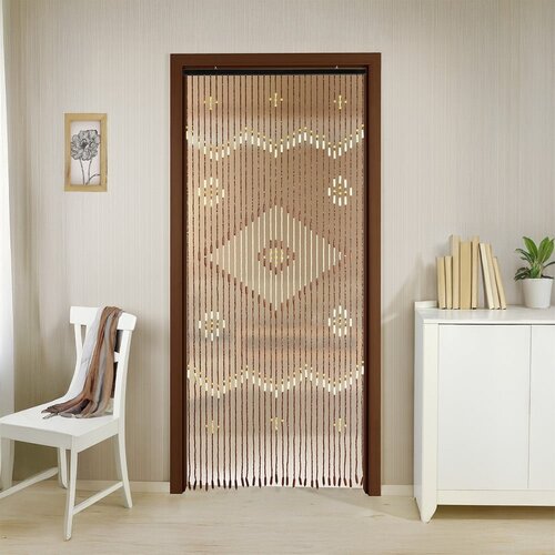 Maximex Bambusova zavesa za vrata v naravni barvi 90x200 cm Rhombus &amp;ndash; Slike