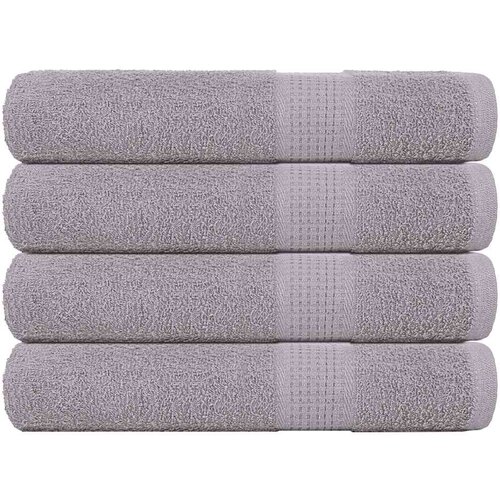 vidaXL Brisače za savno 4 kos siva 80x200 cm 360 g/m² 100% bombaž Cene