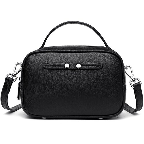 INF Elegantna usnjena torbica za čez ramo Black, (21539007) Cene