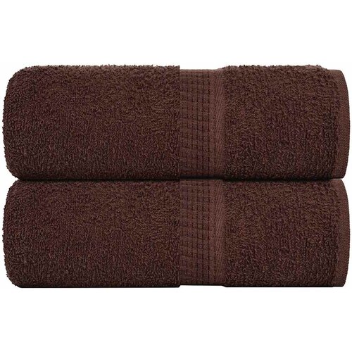  Ručnici za pranje ŽABA 2 kom. Smeđe 30x30 cm 360 g/m&amp;sup2; Slike