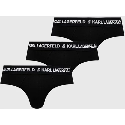 Karl Lagerfeld Moške spodnjice moške, črna barva