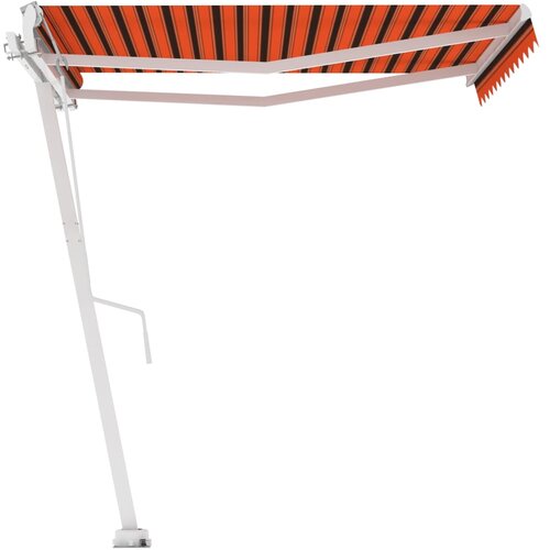 vidaXL Prostostoječa avtomatska tenda 350x250 cm oranžna/rjava Cene