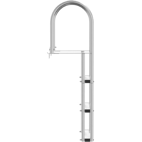  Ljestve za dok s 3 koraka Srebrno 45 x 11,5 x 134 cm Aluminij Slike