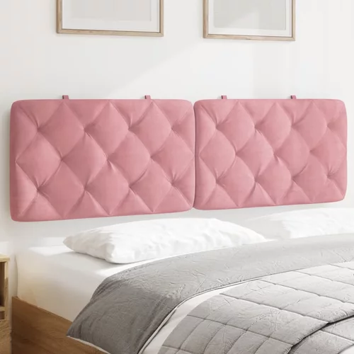 Jastuk za uzglavlje ružičasti 160 cm baršunasti