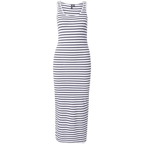 Vero_Moda Poletna obleka 'MAXI' marine / bela