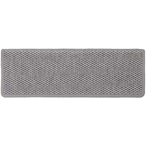 VidaXL Samoljepljivi otirači za stepenice 30 kom 65x21x4 cm srebrni Slike