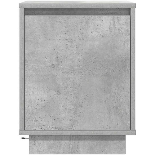  Noćni ormarić s LED svjetlima siva boja betona 38x34x50 cm Slike